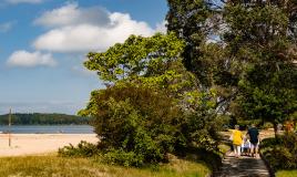 Plage privée du camping de la Réserve